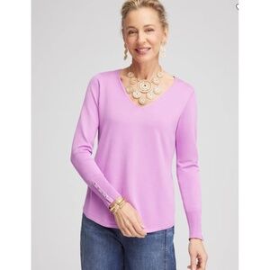 Chico's Lavender Knit Pull Over